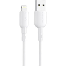 USB to Lightning cable Vipfan Colorful X11, 3A, 1m (white)