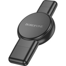 Borofone Wireless induction charger BQ31 Portable 2,5W for iWatch 1-9, SE|SE2, Samsung Ultra|Ultra2 black