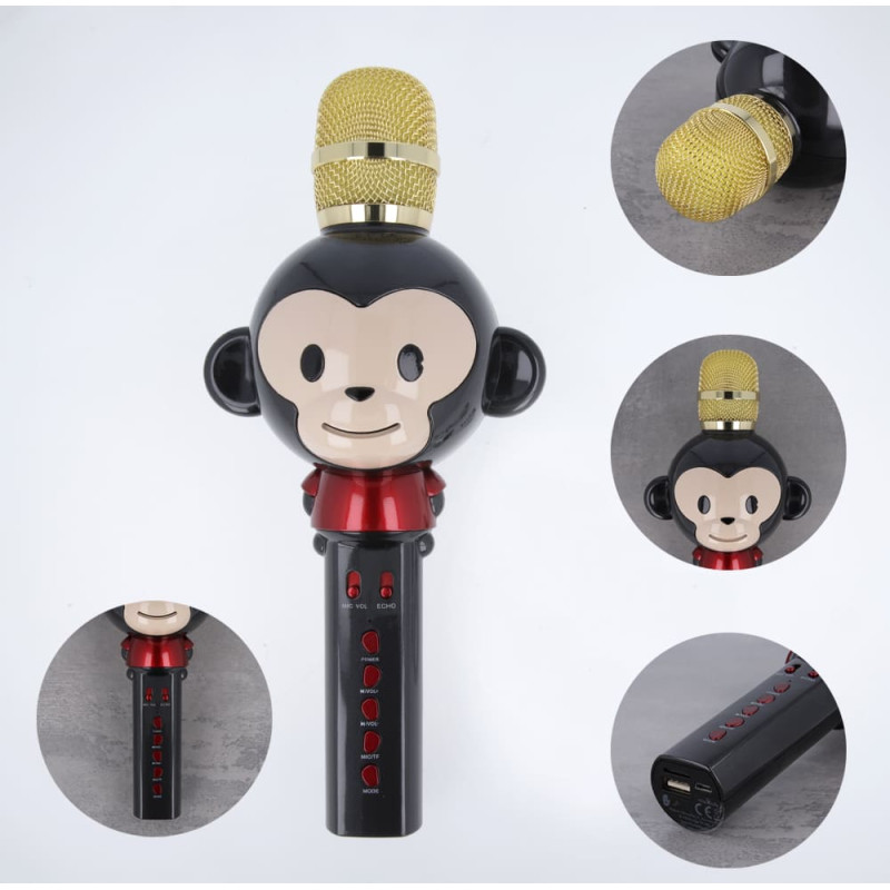 Maxlife Bluetooth microphone with speaker Animal MX-100 black