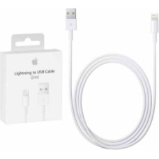 Kabelis Apple USB Male - Apple Lightning Male White 2m