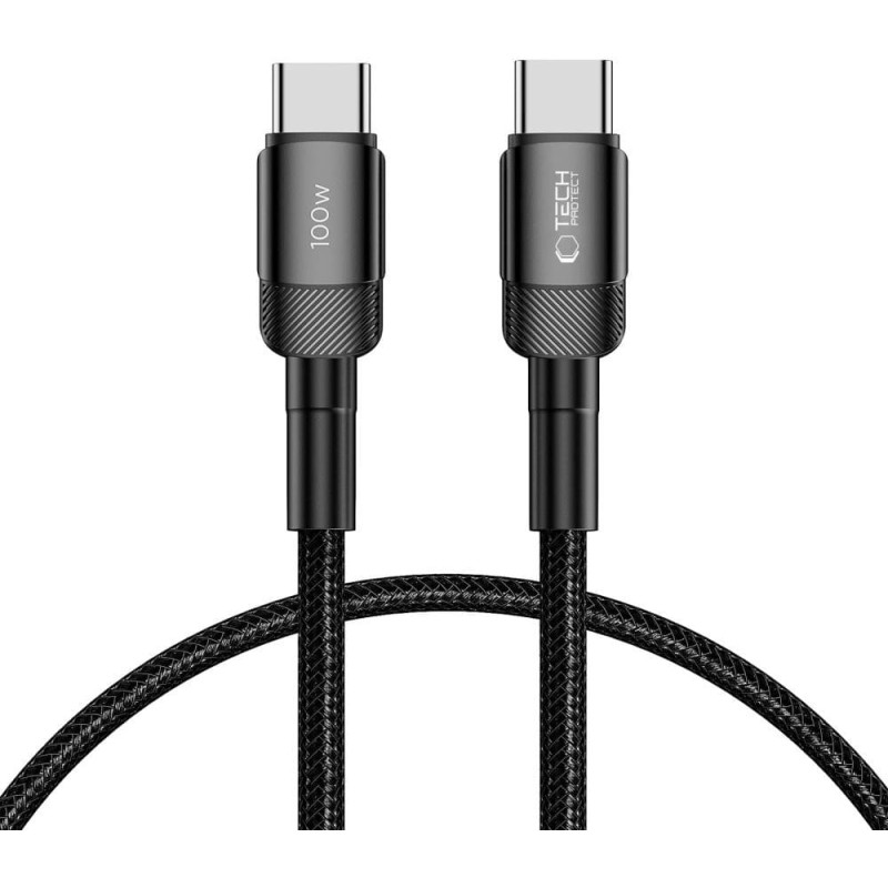 Tech-Protect UltraBoost Evo USB-C | USB-C PD cable 100W 5A 0.5m - black