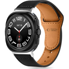 Tech-Protect Leatherfit Strap for Samsung Galaxy Watch Ultra (47mm) - Black