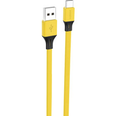 Foneng X96 USB-A to USB-C cable 2.4A, 1m (yellow)