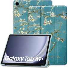 Tech-Protect SmartCase case for Samsung Galaxy Tab A9+ 11" X210 | X215 | X216 - blue with sakura flowers