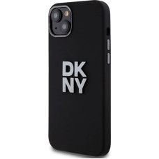 Dkny Liquid Silicone Metal Logo case for iPhone 15 Plus | 14 Plus - black