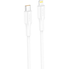 Foneng XS01 PD27W USB-C to Lightning cable, 1m (white)