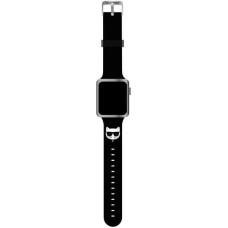 Karl Lagerfeld Choupette Head siksniņa pulkstenim Apple Watch 38mm | 40mm | 41mm melna