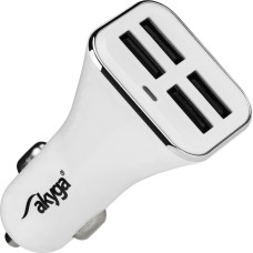 Car charger 12|24V Akyga AK-CH-09 34W 4x USB-A 5V | 6.8A white