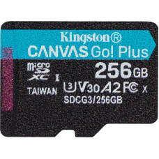 Kingston Flash-Card Canvas Go! Plus - MicroSDXC UHS-I - 256 GB