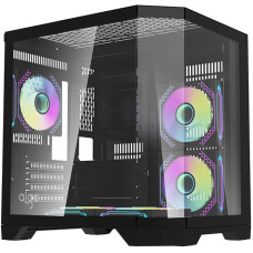 Darflash FT350 computer case + 5 aRGB fans (black)