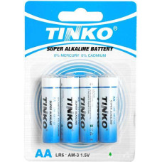 Tinko Alkaline battery TINKO AA|LR6 4pcs|blister.