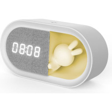 Forever Light Alarm clock with LED Bunny night light PURE FNL-05 INGRID white long Forever Light