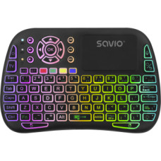 Klaviatūra Savio ARGB Mini Bluetooth  + 2.4 GHz Black