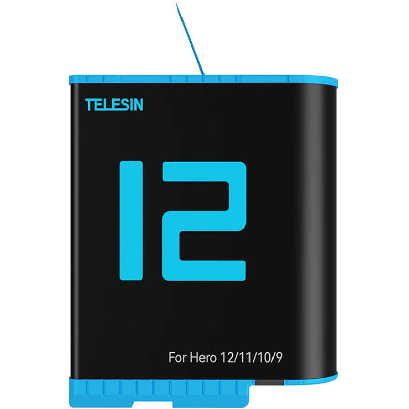 Battery Telesin for GoPro Hero 12 | Hero 11 | Hero 10 | Hero 9 (1750 mAh) - GP-BTR-901-D