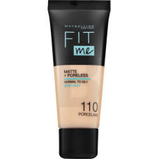 Maybelline Fit Me! Foundation Matte + Poreless 110 Porcelain matējošs šķidrais make-up 30 ml