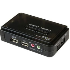 Startech .com 2 Port USB VGA KVM Switch - Single VGA - Hot-key & Audio Support - 2048x1536 @60Hz KVM Switch - KVM Video Switch (SV211KUSB) - KVM | audio switch - 2 ports