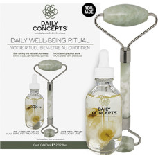 Daily Concepts Daily Well-Being Ritual gift set Daily Jade Facial Roller + Iris Jade Multi-Use Oil 60 ml