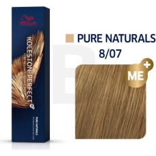 Wella Professionals Koleston Perfect Me+ Pure Naturals profesionāla permanentā matu krāsa 8|07 60 ml