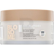 Schwarzkopf Professional BlondMe All Blondes Detox maska stiprinoša maska blondiem matiem 200 ml