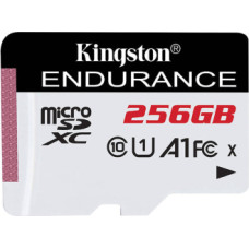 Kingston High Endurance - flash memory card - 256 GB - microSDXC UHS-I U1