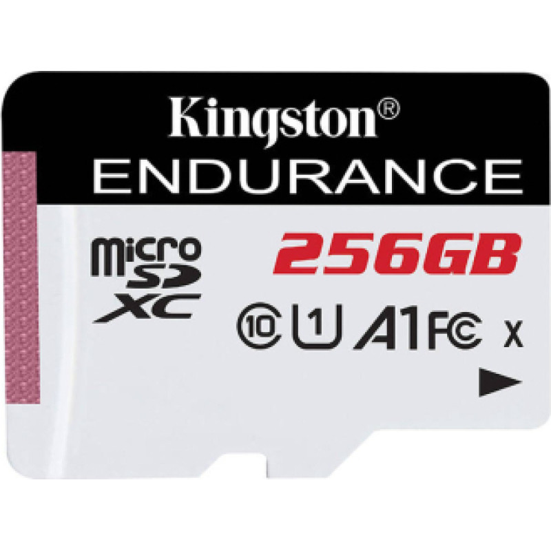 Kingston High Endurance - flash memory card - 256 GB - microSDXC UHS-I U1