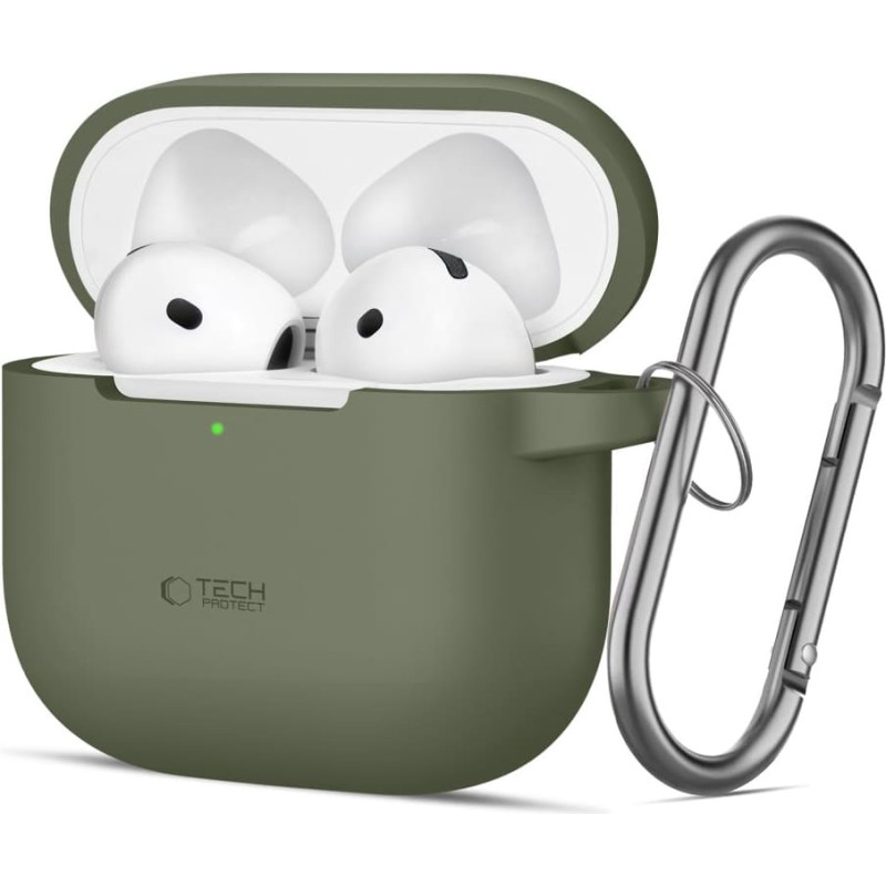 TECH-PROTECT SILIKONA ĀĶIS APPLE AIRPODS 4 OLĪVU ZAĻŠ