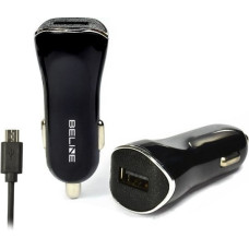 Beline Car charger USB + microUSB 1A black