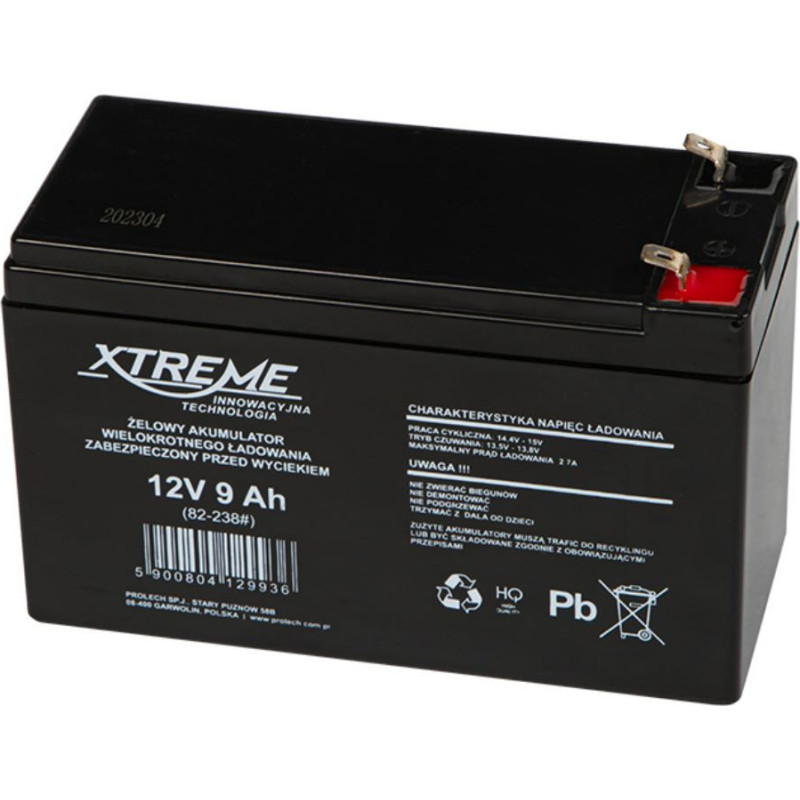 Gel battery 12V 9Ah XTREME