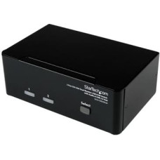 Startech .com 2 Port KVM Switch - DVI and VGA w| Audio and USB 2.0 Hub - Dual Monitor | Display | Screen KVM Switch - DVI VGA (SV231DDVDUA) - KVM | audio | USB switch - 2 ports