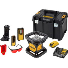 Dewalt-Maszyny ar akumulatoru darbināms rotējošs lāzers 60/600m ar sarkanu staru, 18V Li-Ion 1x2.0Ah, DeWalt [DCE079D1R-QW]