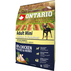 Ontario Sausa barība suņiem - Ontario Dog Adult Mini Chicken and Potatoes, 2,25 kg