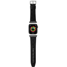 Karl Lagerfeld Saffiano Monogram strap for Apple Watch 38|40|41mm - black