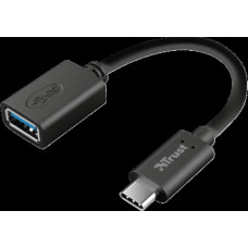 Adapteris Trust Calyx USB-C to USB-A Black