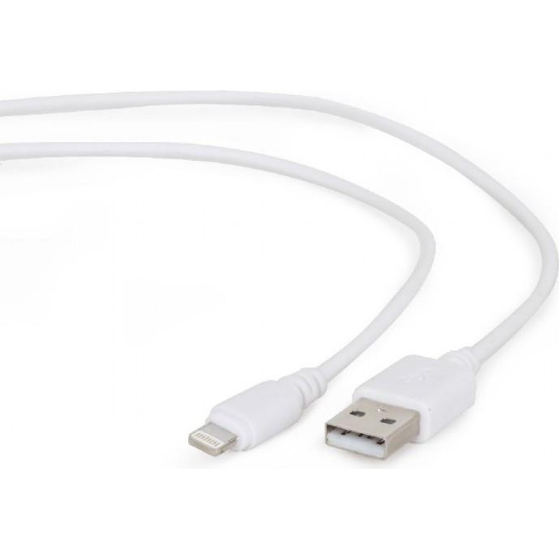 Gembird USB to 8-pin sync and charging cable  white  1m