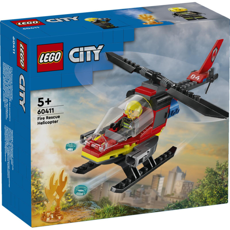 Lego City 60411 Fire Rescue Helicopter