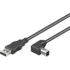 Microconnect USB2.0 A-B 2m M-M USB B male angled