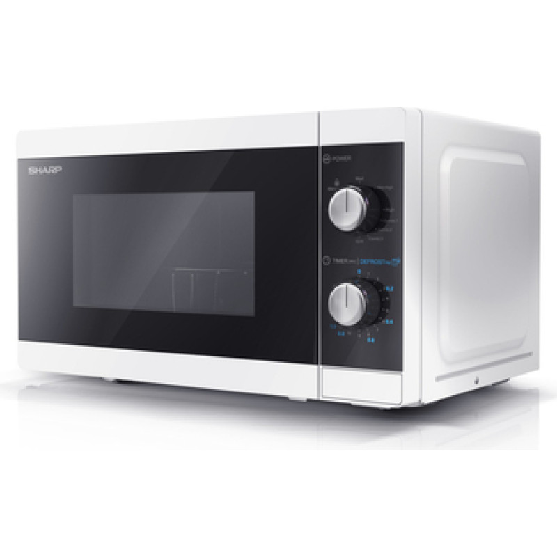 Sharp Microwave Oven with Grill YC-MG01E-W Free standing  800 W  Grill  White