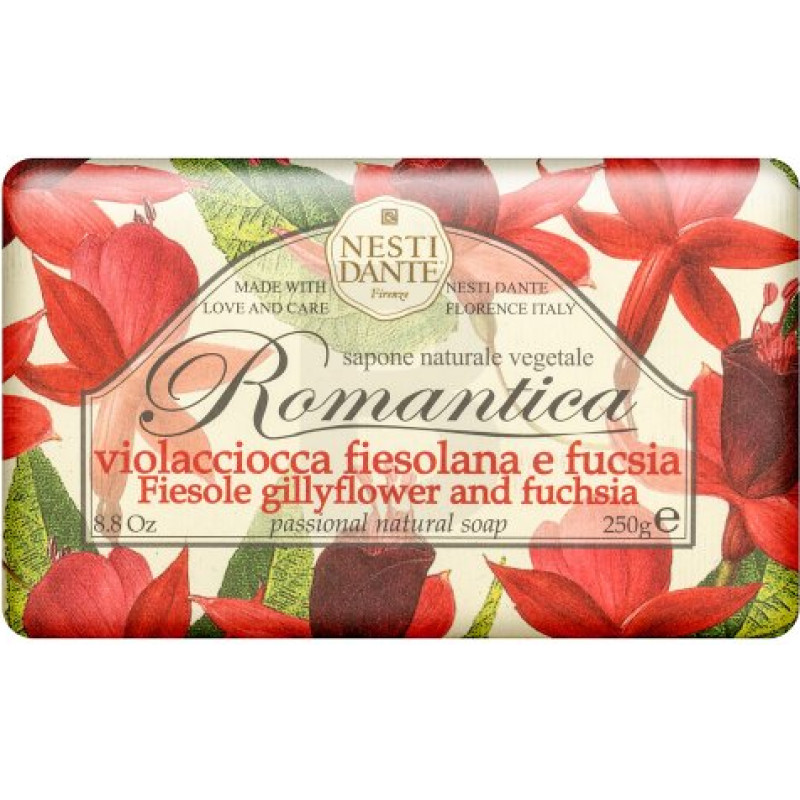 Nesti Dante Romantica Dabiskās ziepes Gillyflower & Fucsia 250 g