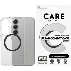 Etui CARE by PanzerGlass Flagship Urban   Combat Black QI do Samsung Galaxy S25 przezroczysty