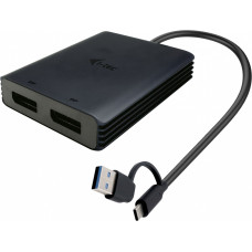 I-Tec Adapter Video USB-A|USB-C Dual 4K|60 Hz DisplayPort