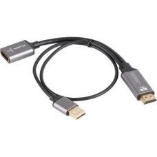 Adapter HDMI(M)-Display port(F)4K 20 AD-HD-DP-0