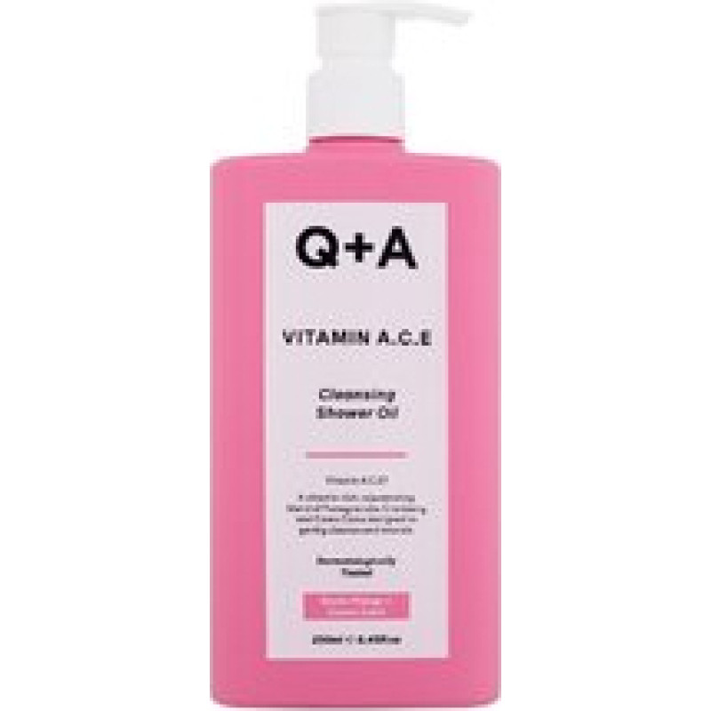 Q+A Vitamin A.C.E Cleansing Shower Oil - Zklidňující, omlazující a čisticí sprchový olej