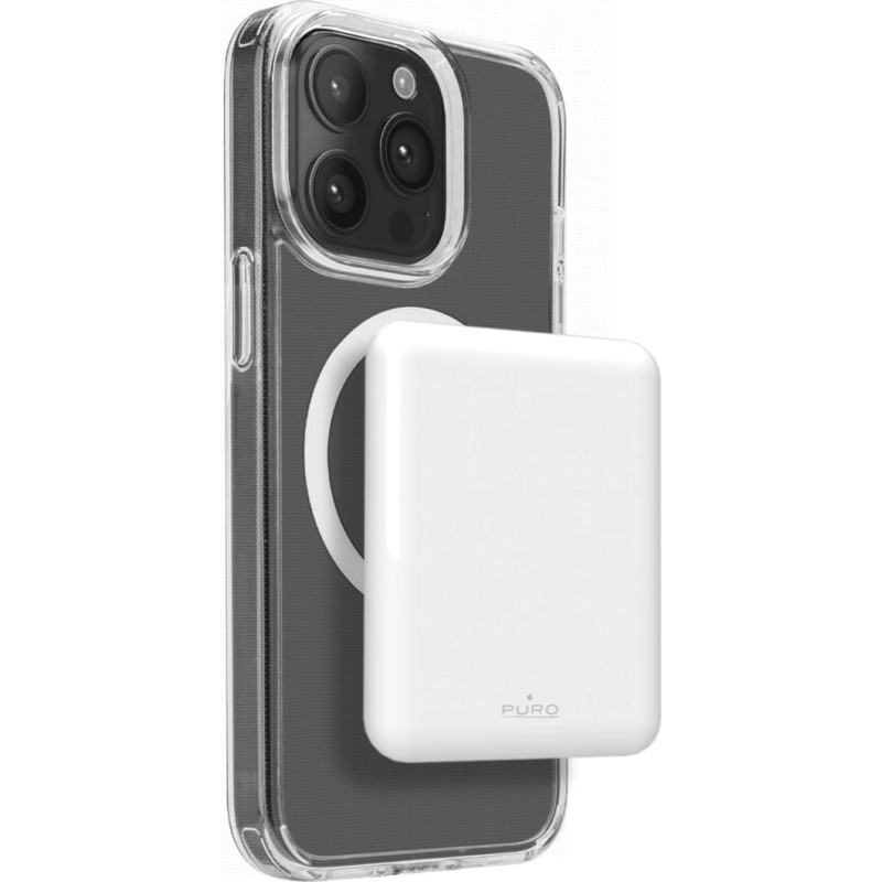 Puro Elektrik Puro Power Mag 5000mAh Powerbank with MagSafe USB-C - White