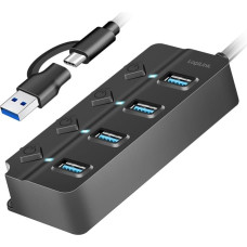 USB3.2 Gen1 HUB, 4xUSB-A on|off switch