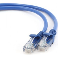 Patch cord cat.5e moulded strain relief  0.25M blue