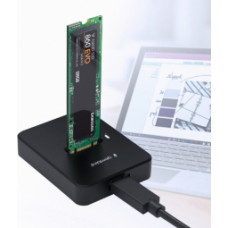 Dokstacija Gembird Desktop USB Type-C M.2 SATA & NVME SSD Drive Docking Station