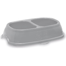 Stefanplast Barības bļoda Break 13 0,2+0,2L 21x13x5cm asorti pelēka|zila