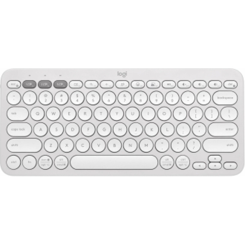 Klaviatūra Logiteh Pebble Keys 2 K380s Tonal White