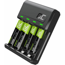Bateriju lādētājs Green Cell VitalCharger and NiMH Batteries 2x AA 2000mAh 2x AAA 800mAh