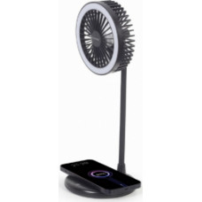 Ventilators Gembird Desktop Fan with Lamp and Wireless Charger